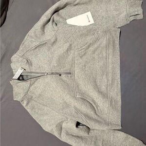 lululemon Grey Scuba Half Zip
